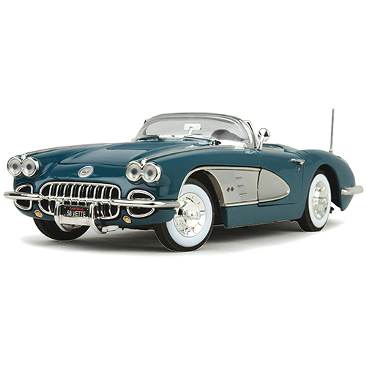 1958 Corvette - Turquoise 1:18 Scale Diecast Replica Model by Motormax