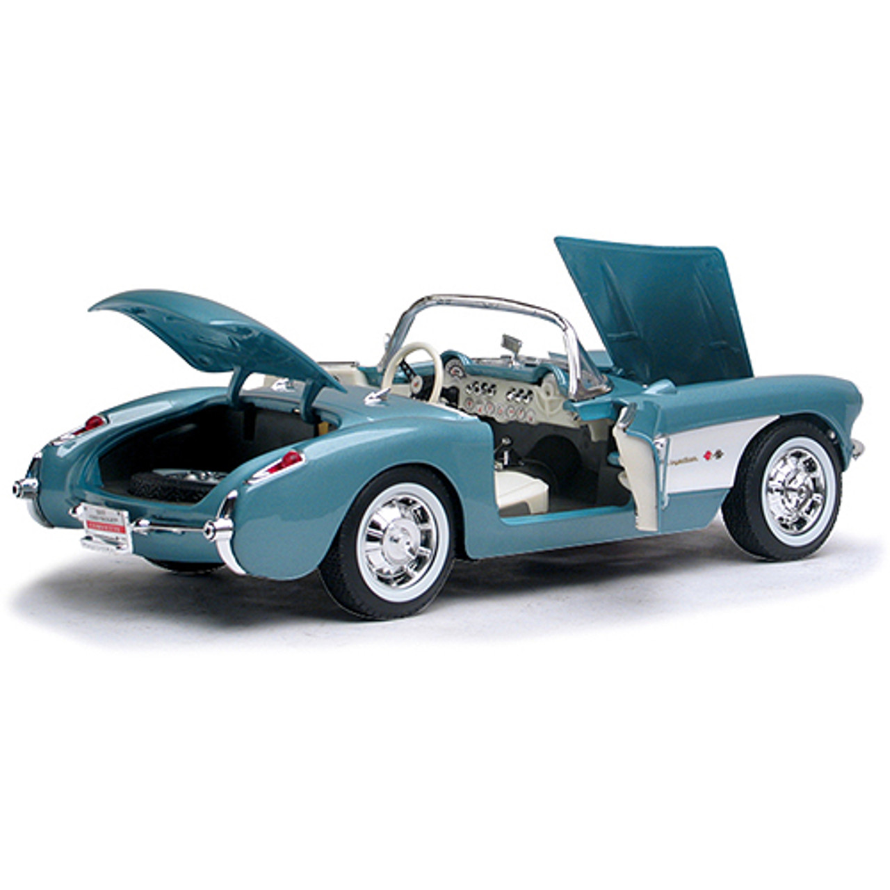 1957 Corvette blue Diecast Model | Road Signature