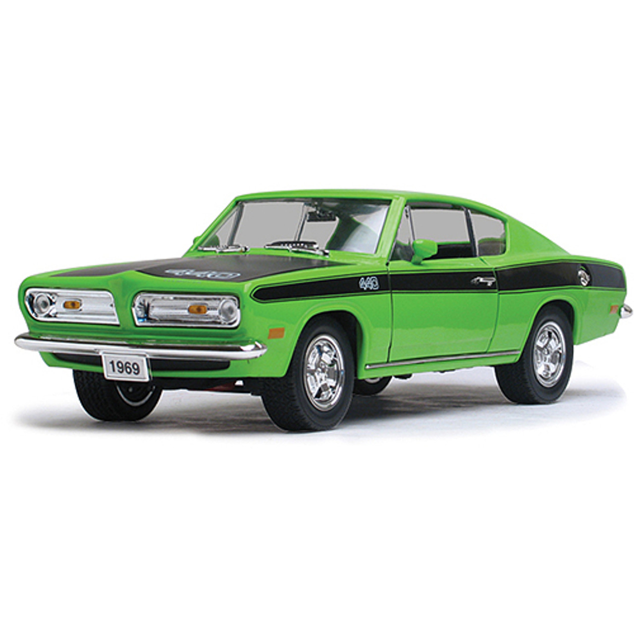 1969 Plymouth Barracuda - green 1:18 Scale Diecast Model by Road Signature