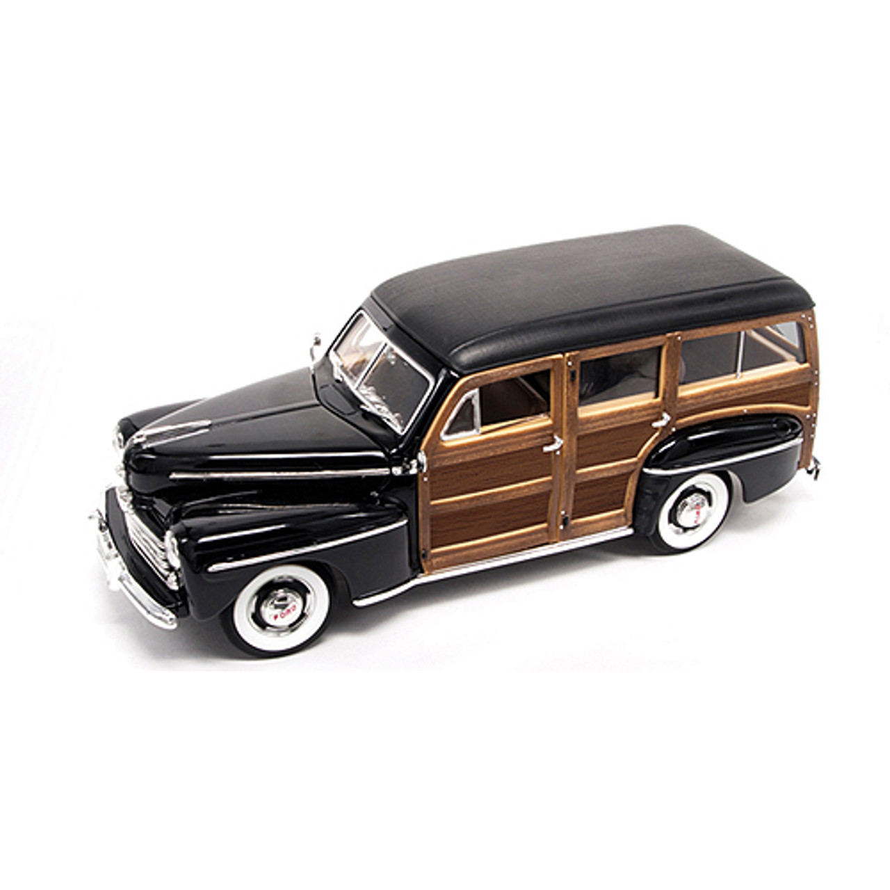 1948 Ford Woody Black 118 Scale Diecast Model By Road Signature