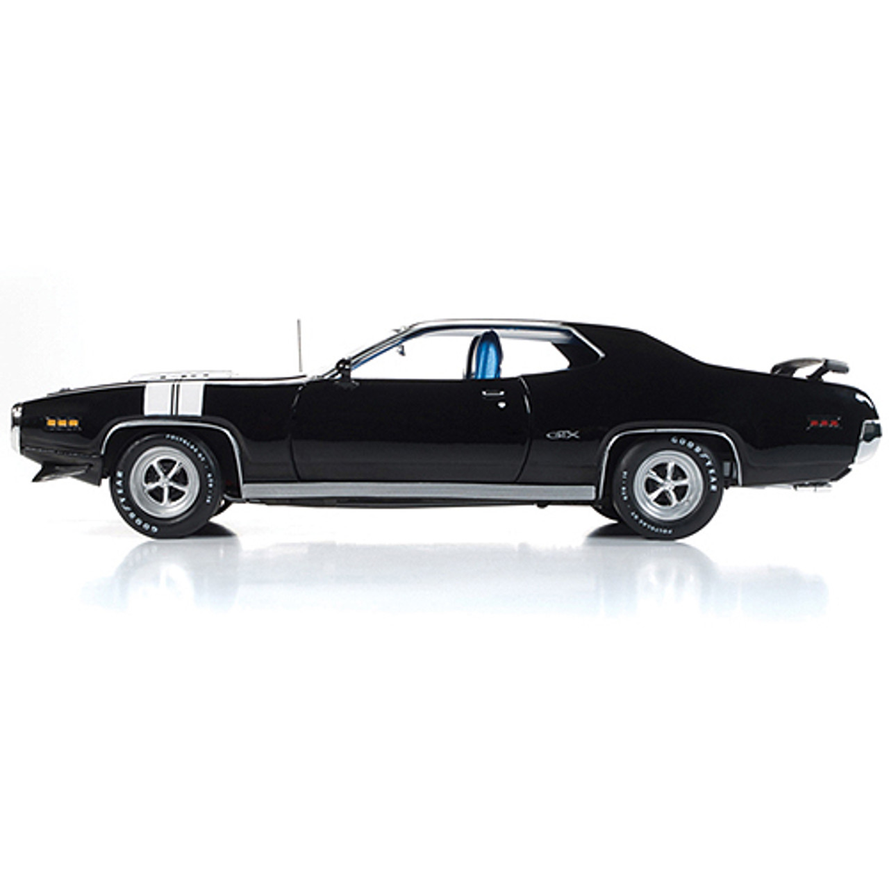 1971 Plymouth GTX Hardtop - Black 1:18 Scale Diecast Model by American  Muscle - Ertl