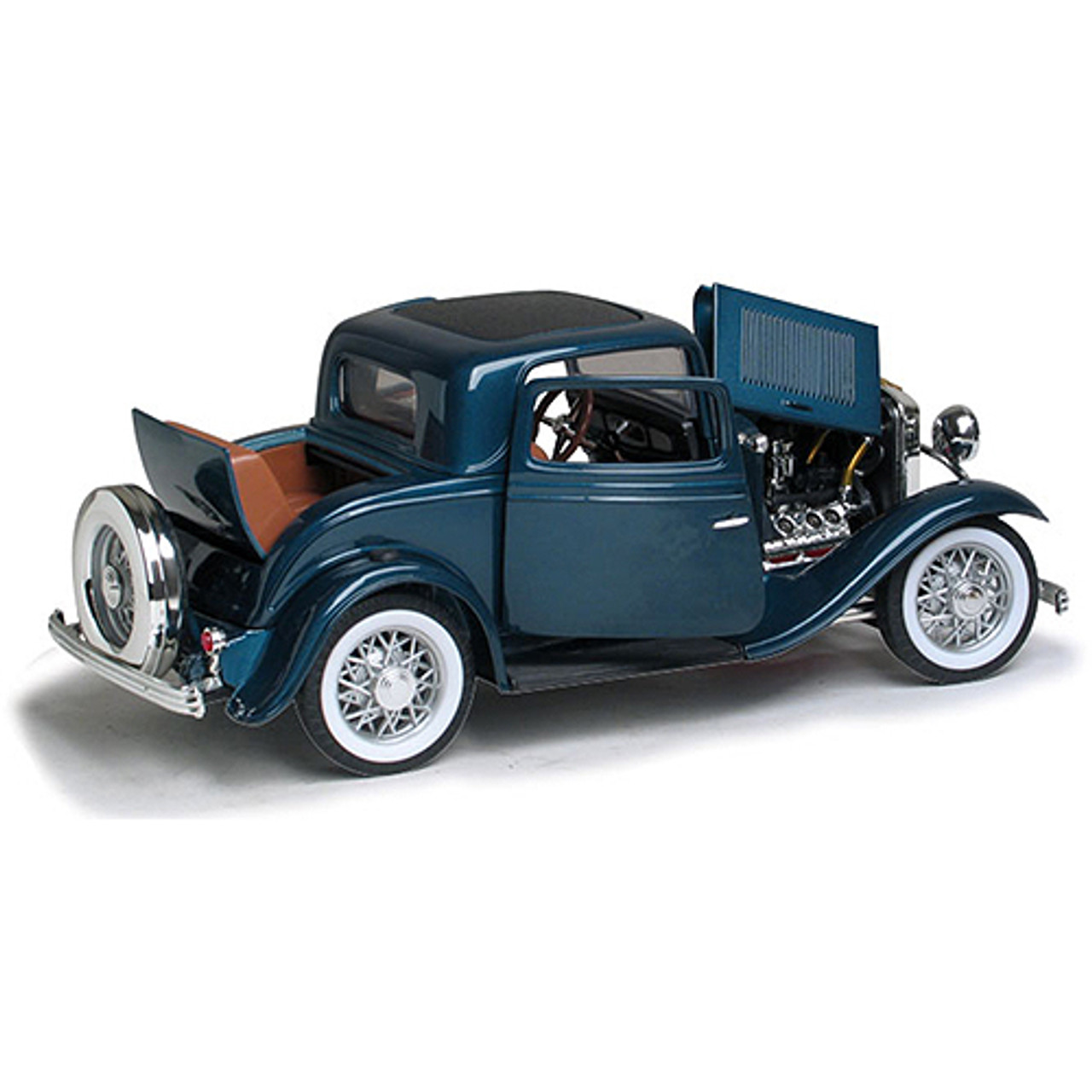 1932 Ford 3 Window Coupe - blue 1:18 Scale Diecast Replica Model by Road  Signature