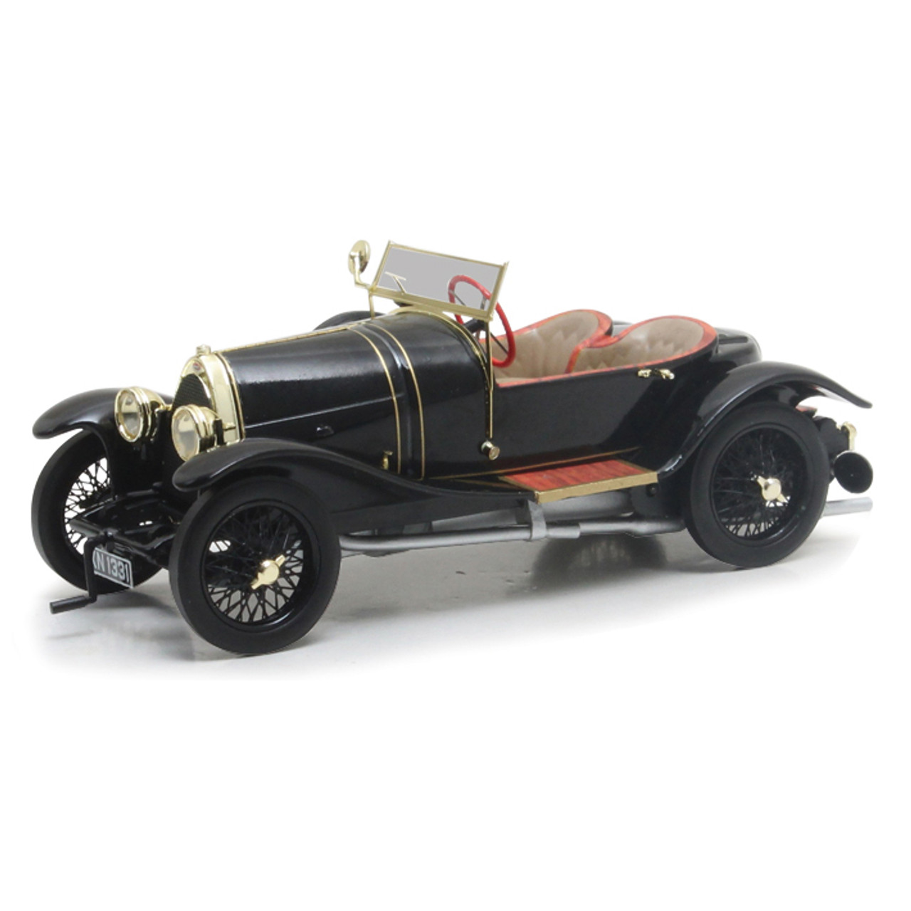 1913 Bugatti 18 Black Bess Sports Car 1:43 Scale Diecast Model by Matrix
