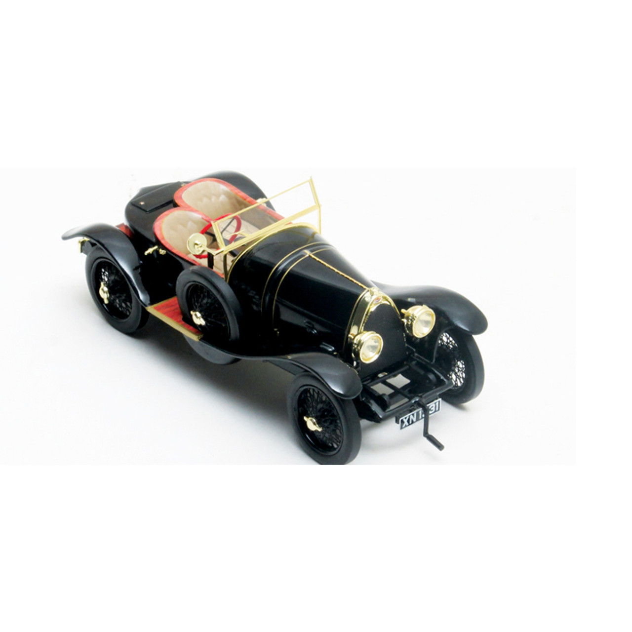 1913 Bugatti 18 Black Bess Sports Car 1:43 Scale Diecast Model by Matrix