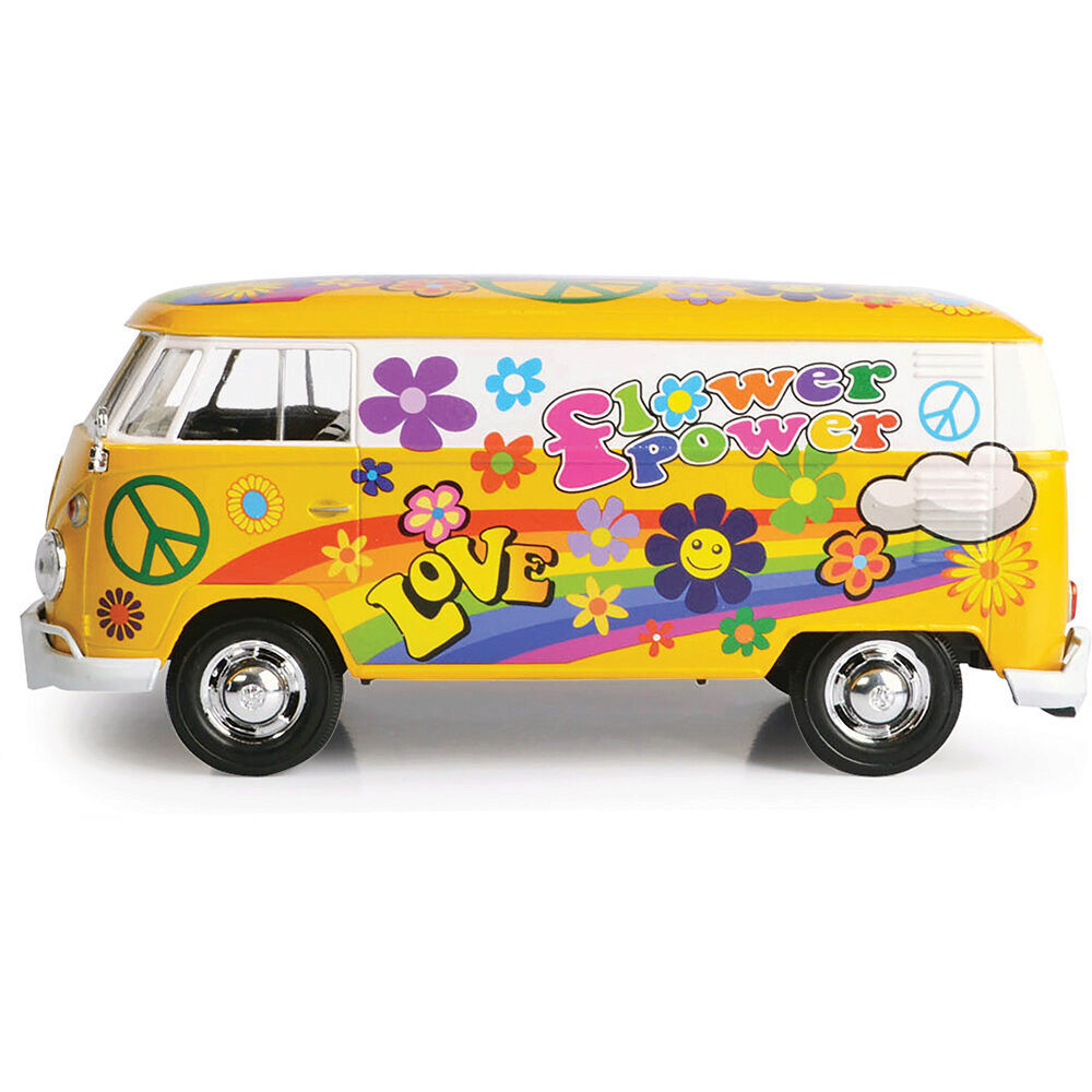 Flower Power VW Microbus Diecast Model | Motormax