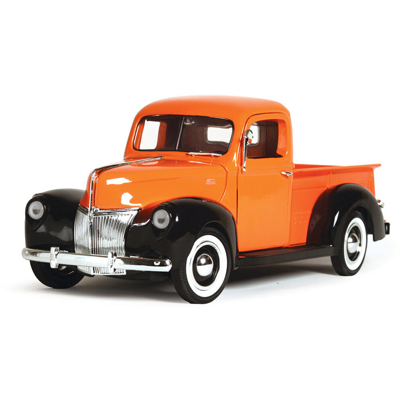 RRL FORD トラック模型 1940 Ford Pickup Orange & Black Diecast Model | Motormax