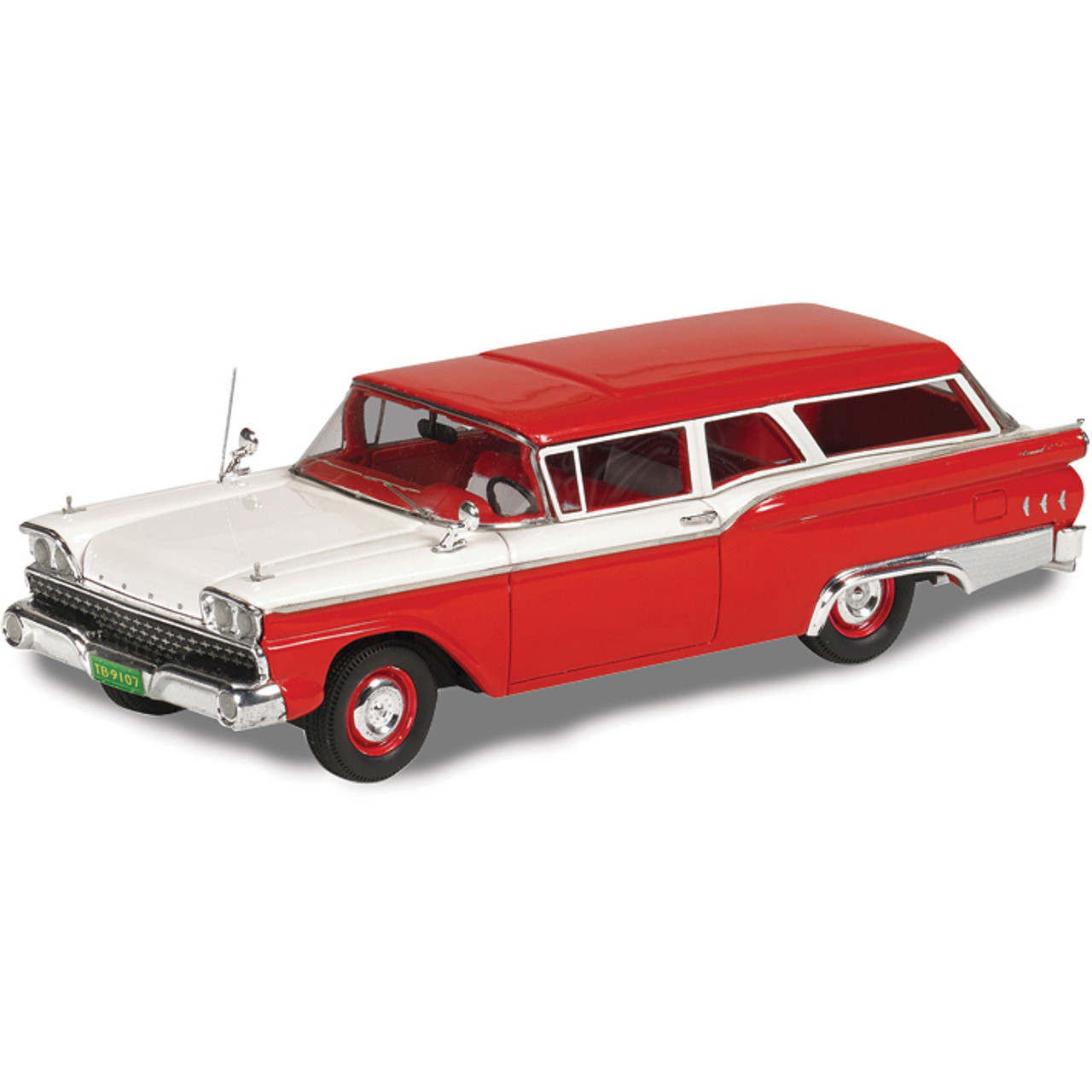 1959 FORD RANCH WAGON - RED 1:43 Scale Diecast Model by M&D