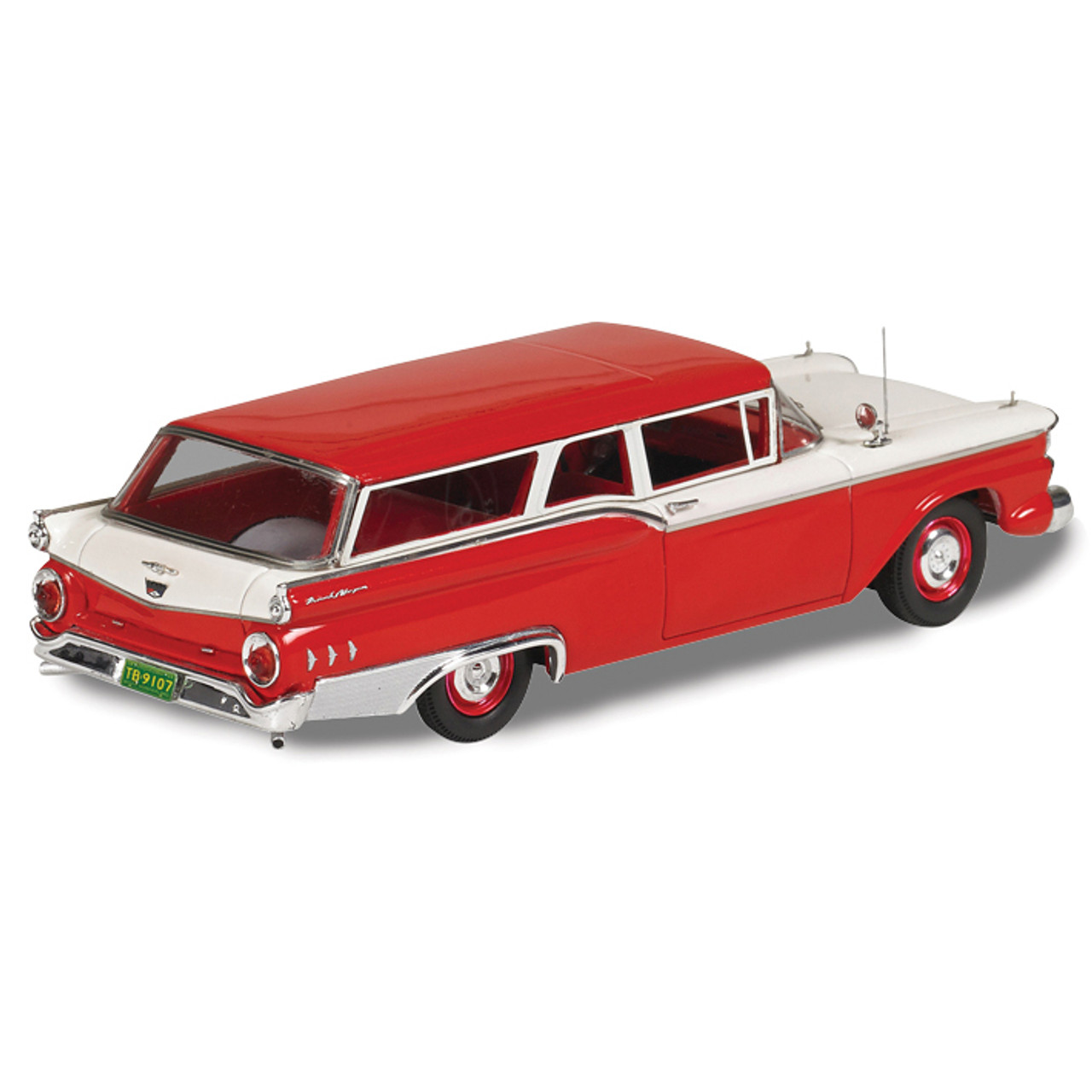 1959 FORD RANCH WAGON - RED 1:43 Scale Diecast Model by M&D