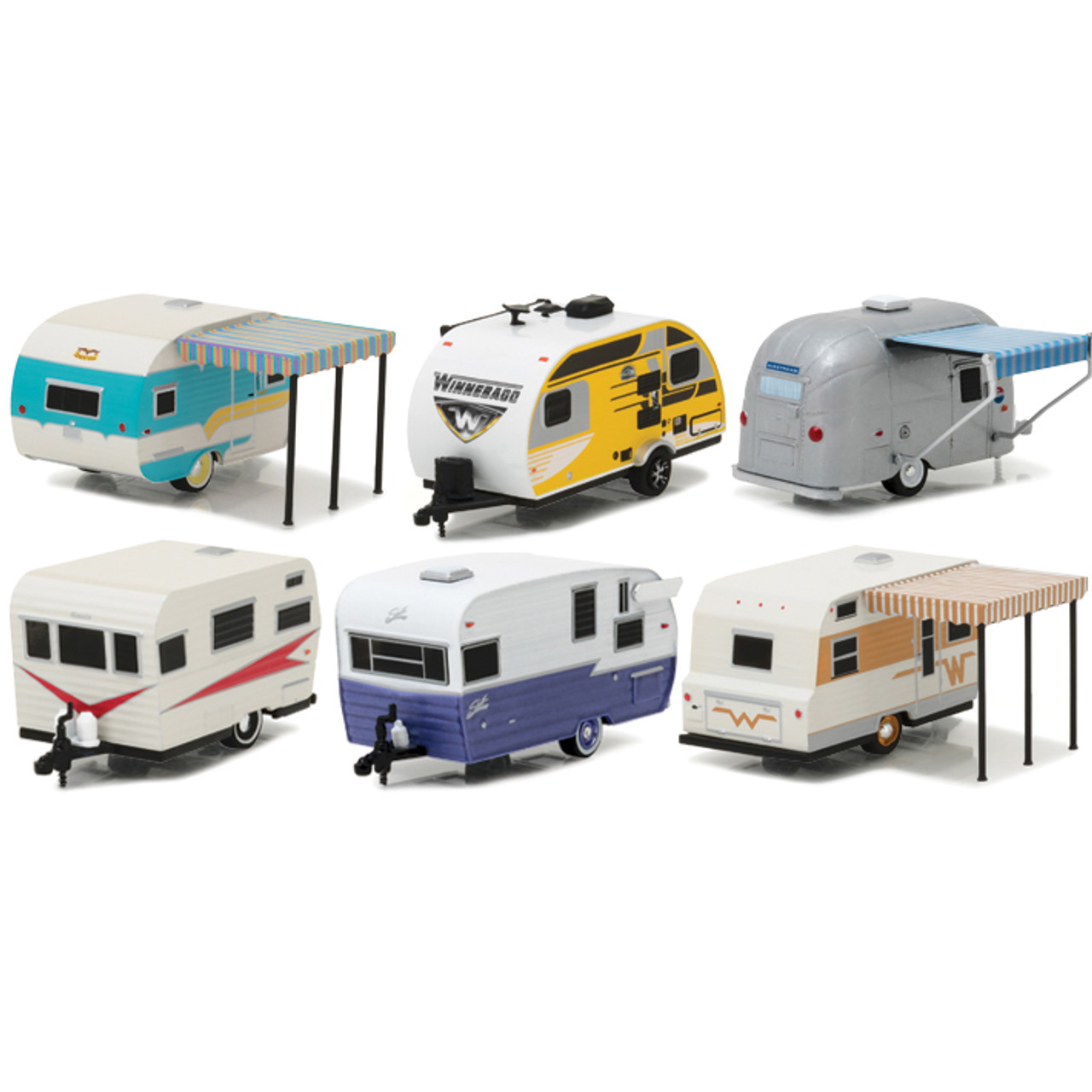 Hitched Homes Camper Collection 1:64 Scale Diecast Model by Greenlight