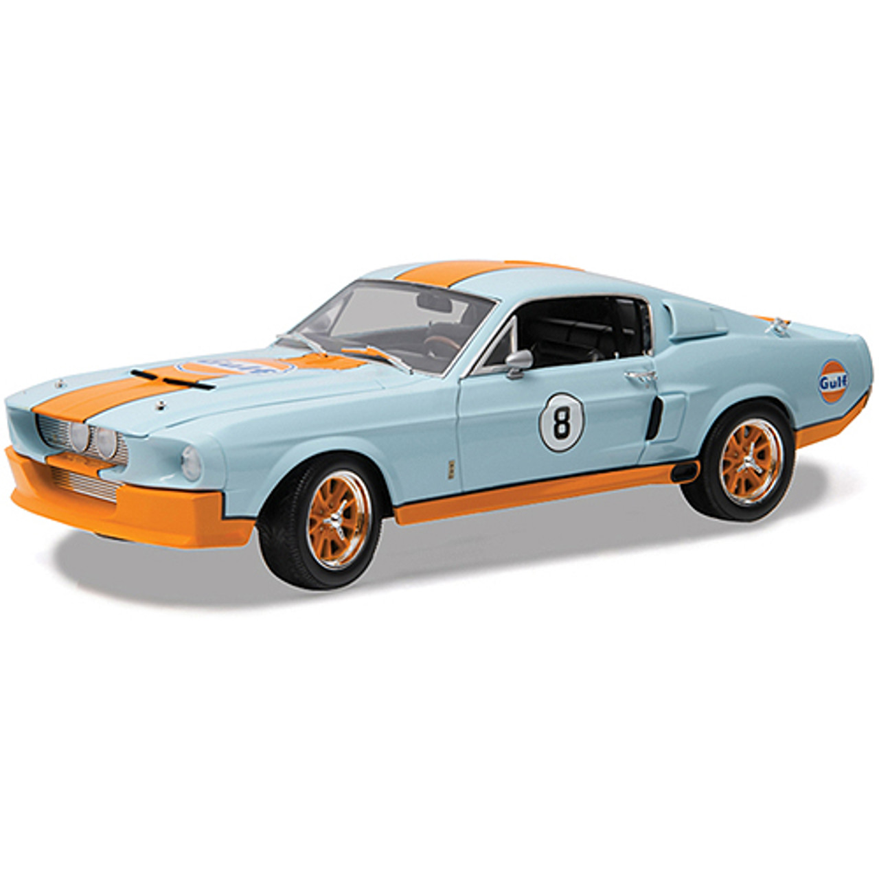 超爆安 グリーンライト OIL GULF #8 GT-500 SHELBY 1967 ミニカー