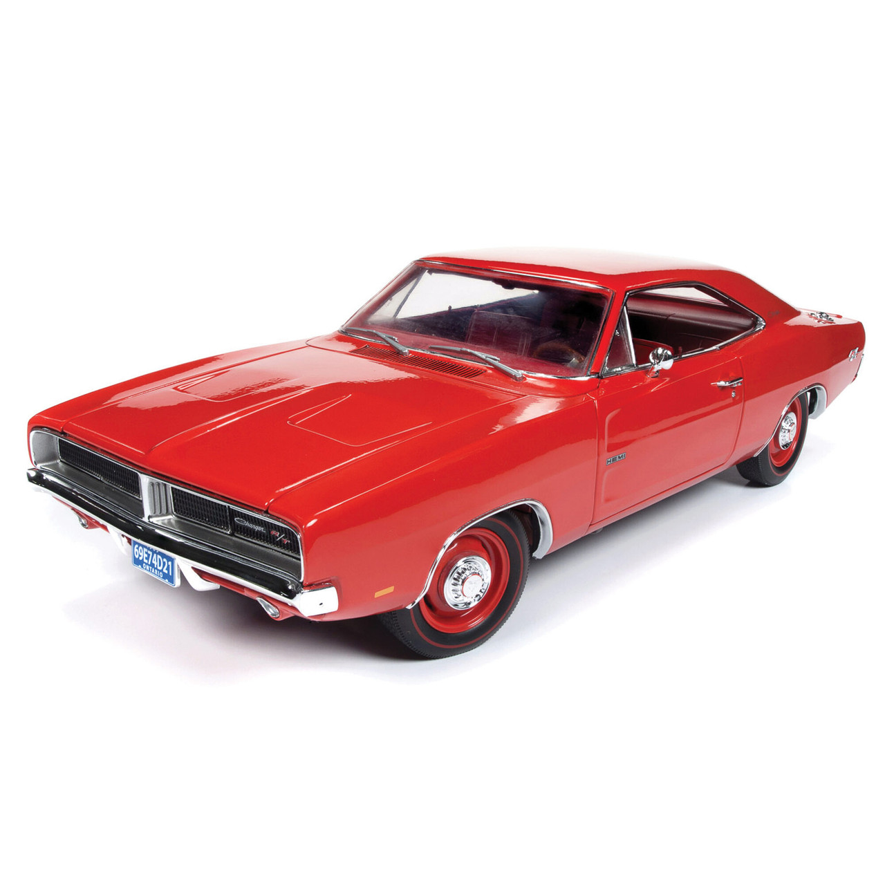 1969 Dodge Charger R T Red 1 18 Scale Diecast Model By American Muscle Ertl Fairfield Collectibles The 1