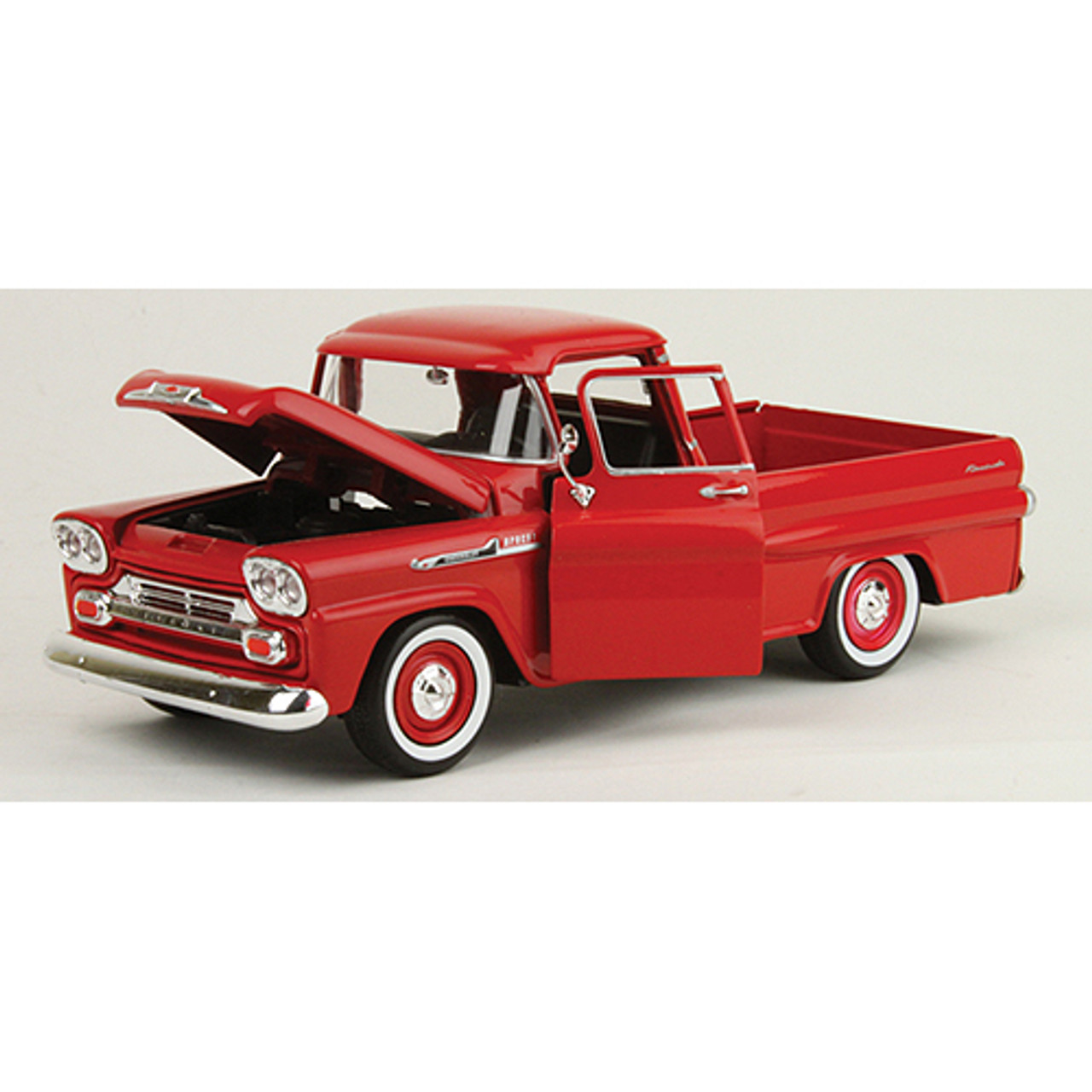 No197 ミニカー1/24 CHEVROLET APACHE PICKUP Amazon.com: 1958 Chevy Apache Fleetside Pickup Truck, Light