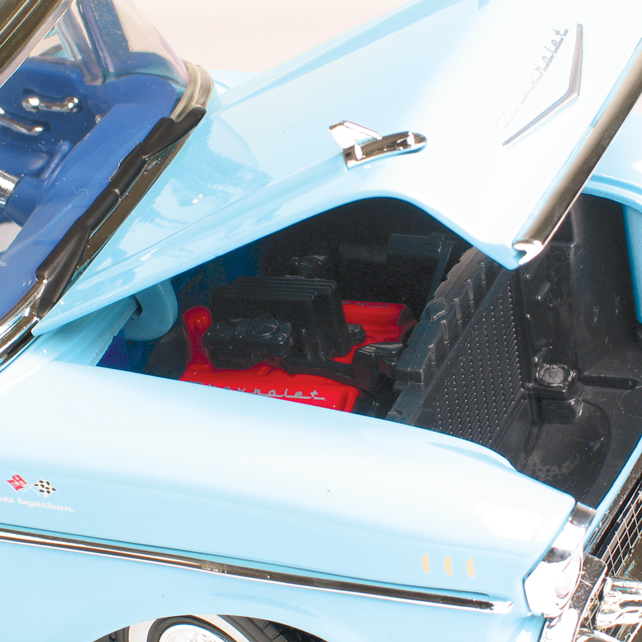 1957 Chevy Bel Air Convertible Blue Diecast Model | Motormax