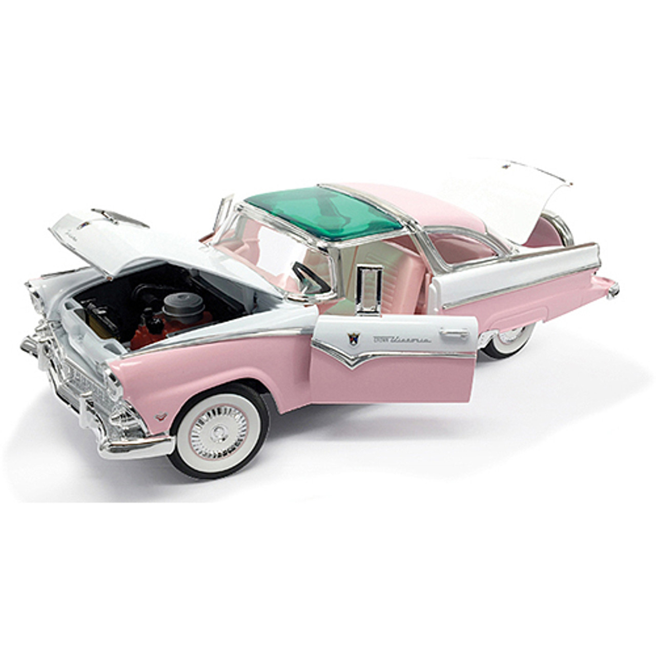 1955 Ford Crown Victoria - Pink 1:18 Scale Diecast Replica Model by Road  Signature