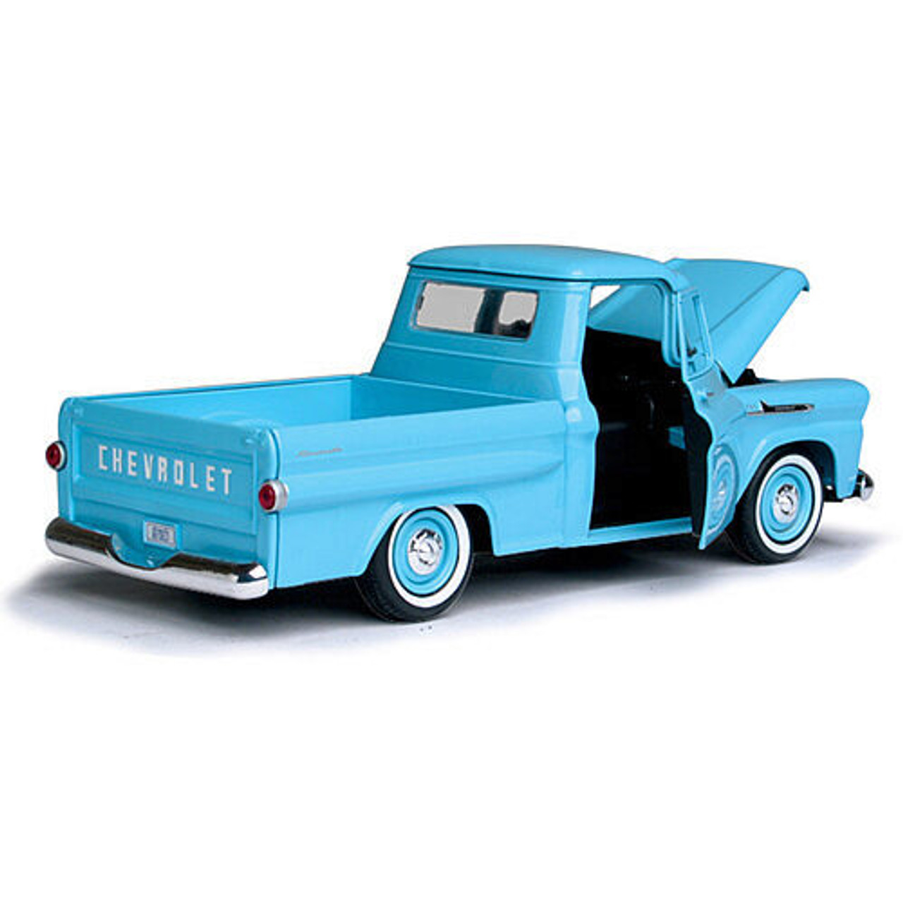 No197 ミニカー1/24 CHEVROLET APACHE PICKUP Amazon.com: 1958 Chevy Apache Fleetside Pickup Truck Brown