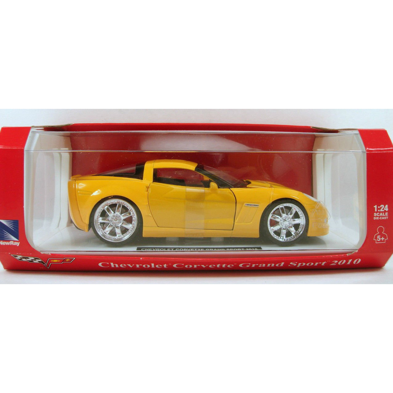 2010 Chevy Corvette Grand Sport 1/24 Yellow 1:24 Scale Diecast Model by  New-Ray Toys