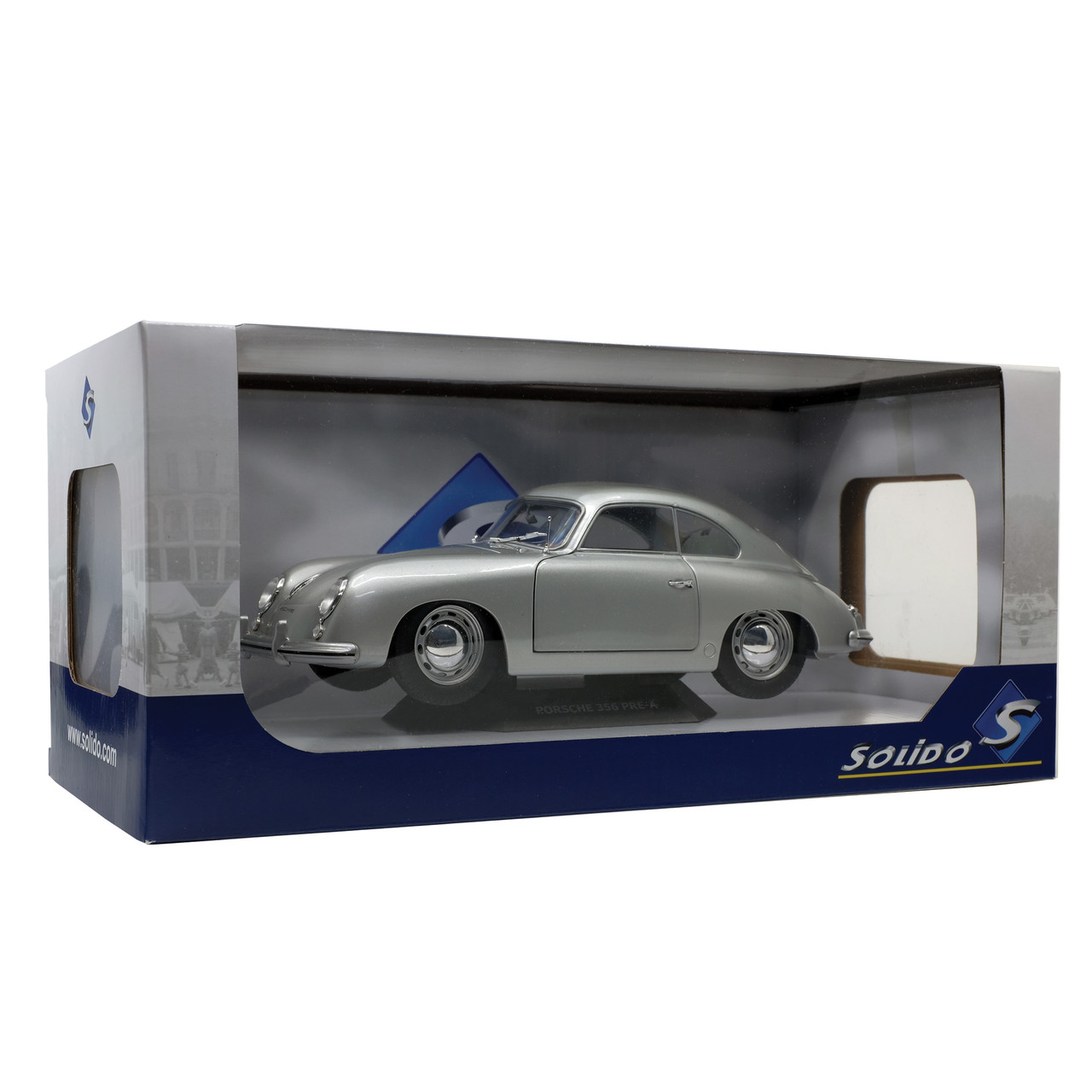 ポルシェ 356 プリA PRE-A 1953 (イエロー) 1/18 ソリド SOLIDO ミニカー-