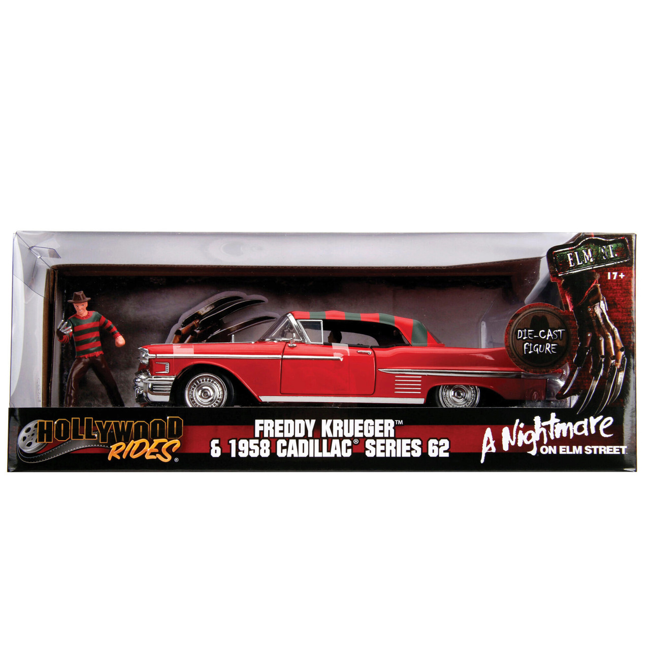 jadatoys キャデラック Nightmare on Elm Street 1958 Cadillac & FREDDY KRUEGER | Jada Toys