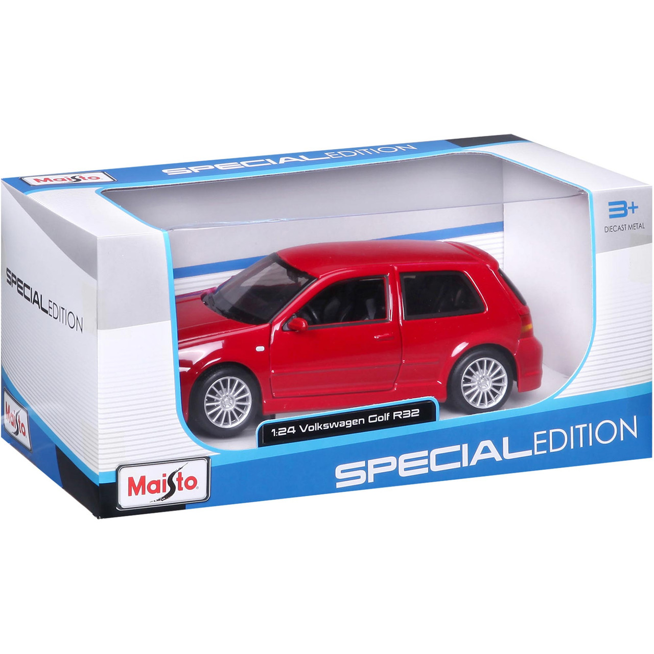 VW Golf R32 - red 1:24 Scale Diecast Model by Maisto | Fairfield Collectibles - The #1 Source For High Quality Diecast Model Cars