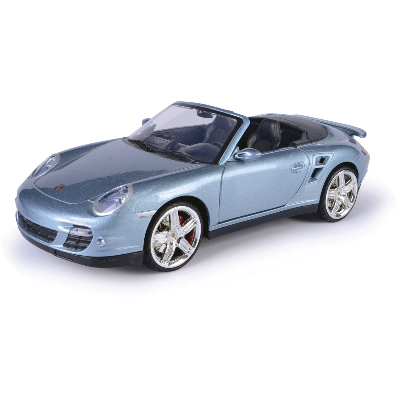 Porsche 911 Turbo Cabriolet - Grey 1:18 Scale Diecast Model Car by Motormax