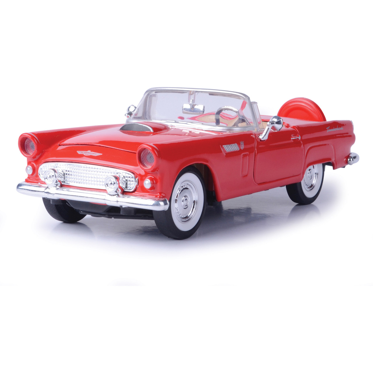 EMINEM CAR FORD THUNDERBIRD赤 1956 Ford Thunderbird Convertible Red Diecast Model Car | Motormax