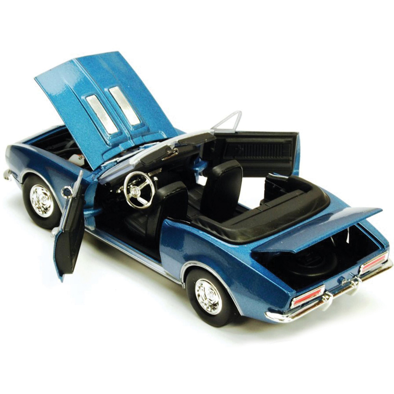 1967 Chevy Camaro SS Convertible - Blue 1:24 Scale Diecast Model Car by  Motormax