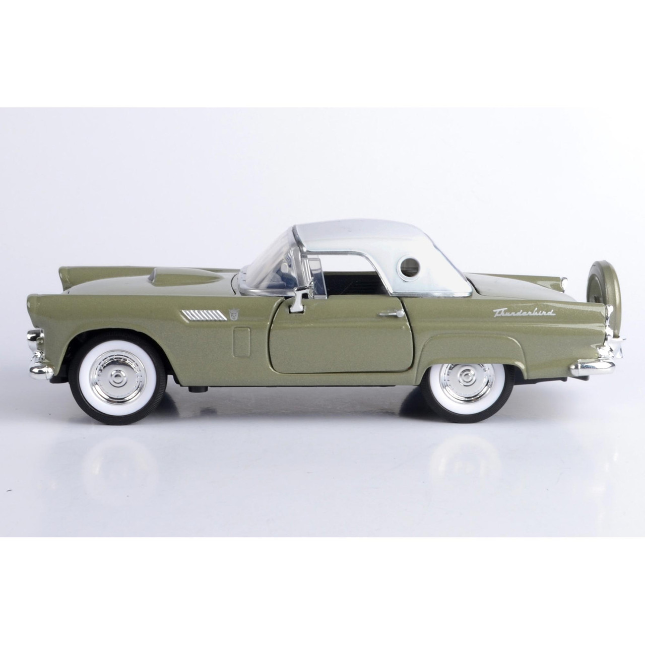 1956 Ford T-Bird (Hardtop)-Light Emerald Green w/ White Top