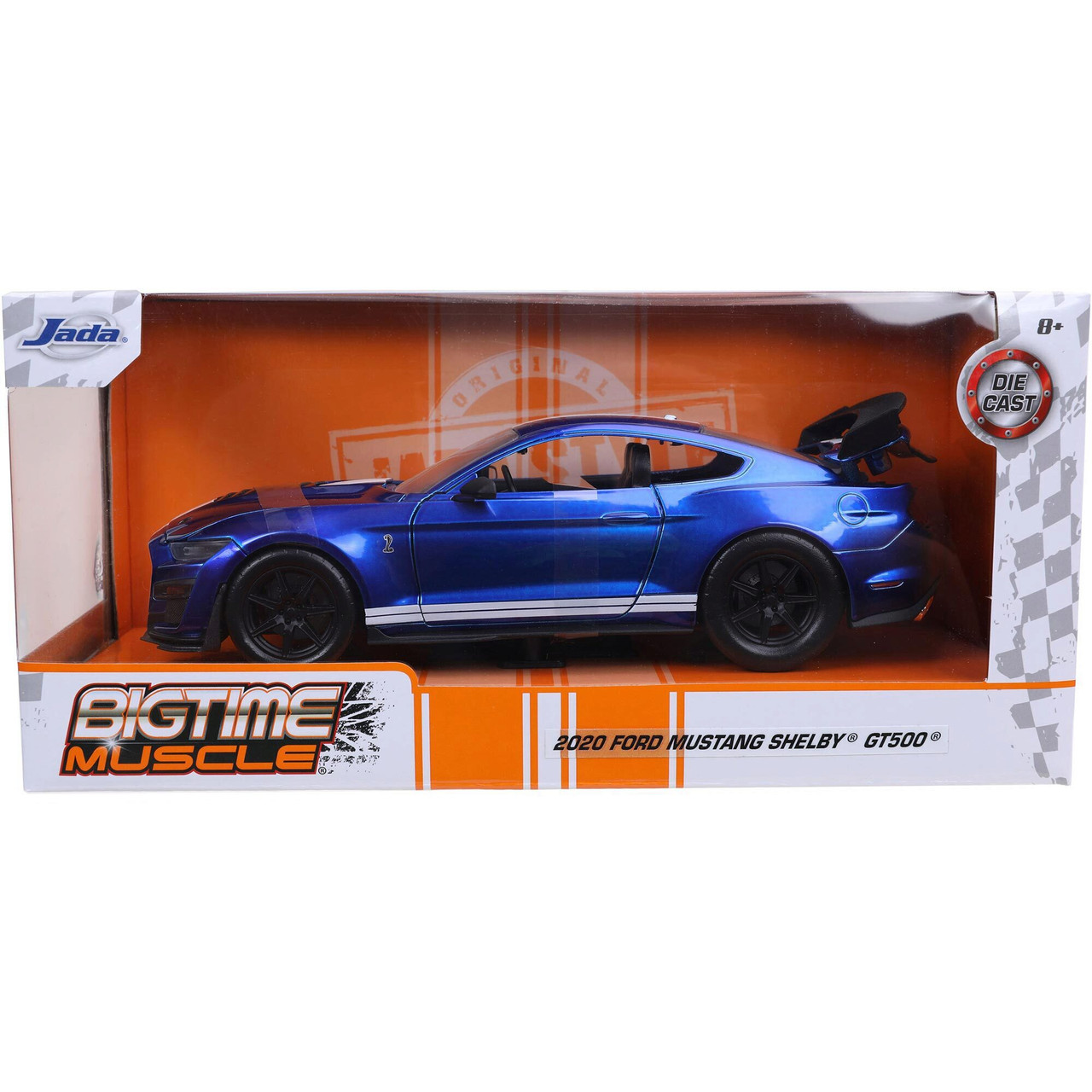 2020 Shelby Mustang G.T. 500 BTM Blue Diecast Model Car
