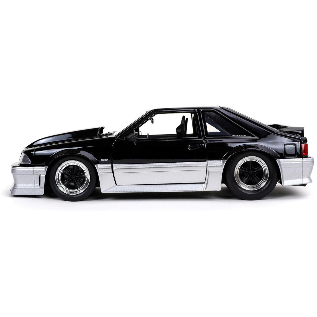 1989 Ford Mustang GT BTM Black Diecast Model Car | Jada Toys