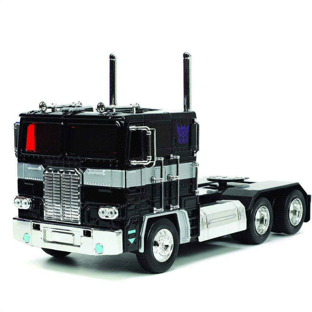 international police rollback tow truck, blue and white - showcasts 2106bkg - 5.25 inch scale diecast model replica (brand new, but not in box