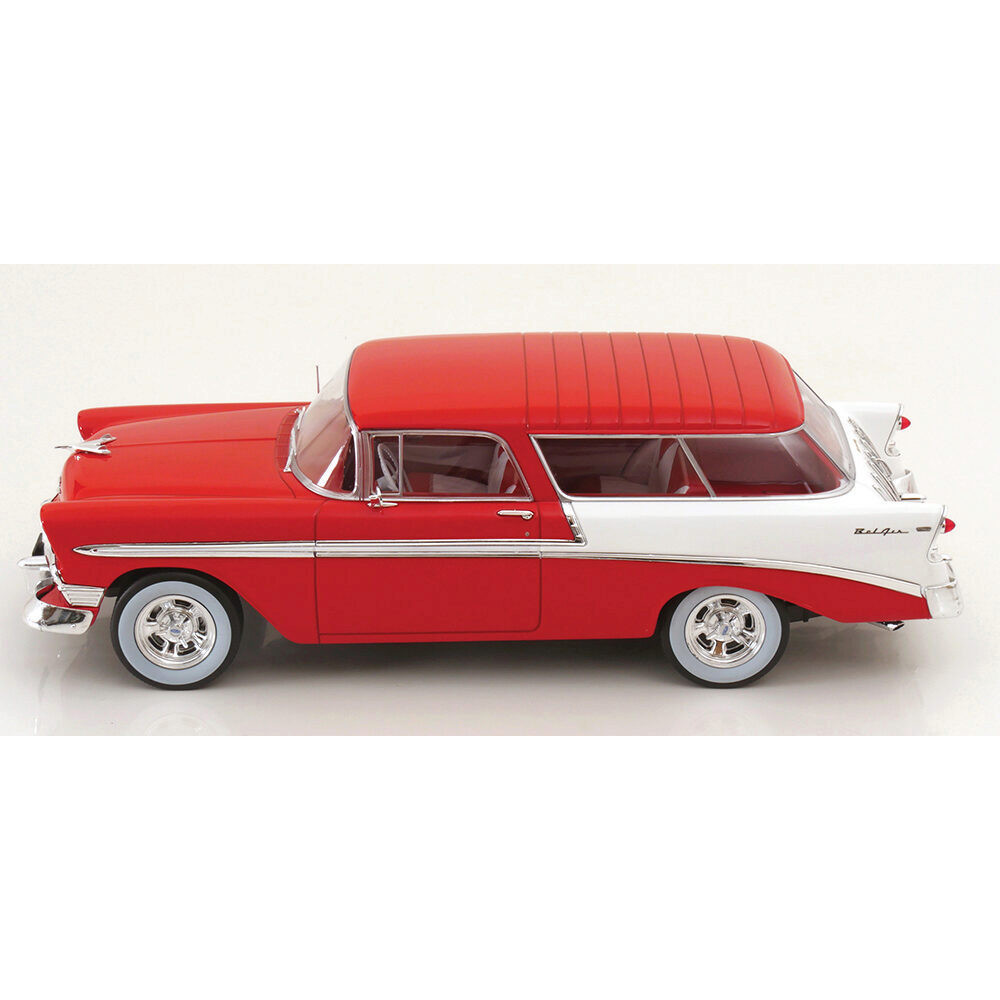 KK-Scale Chevrolet Bel Air Nomad 1956 – 1/18, Métal, Noir Et Jaune Clair