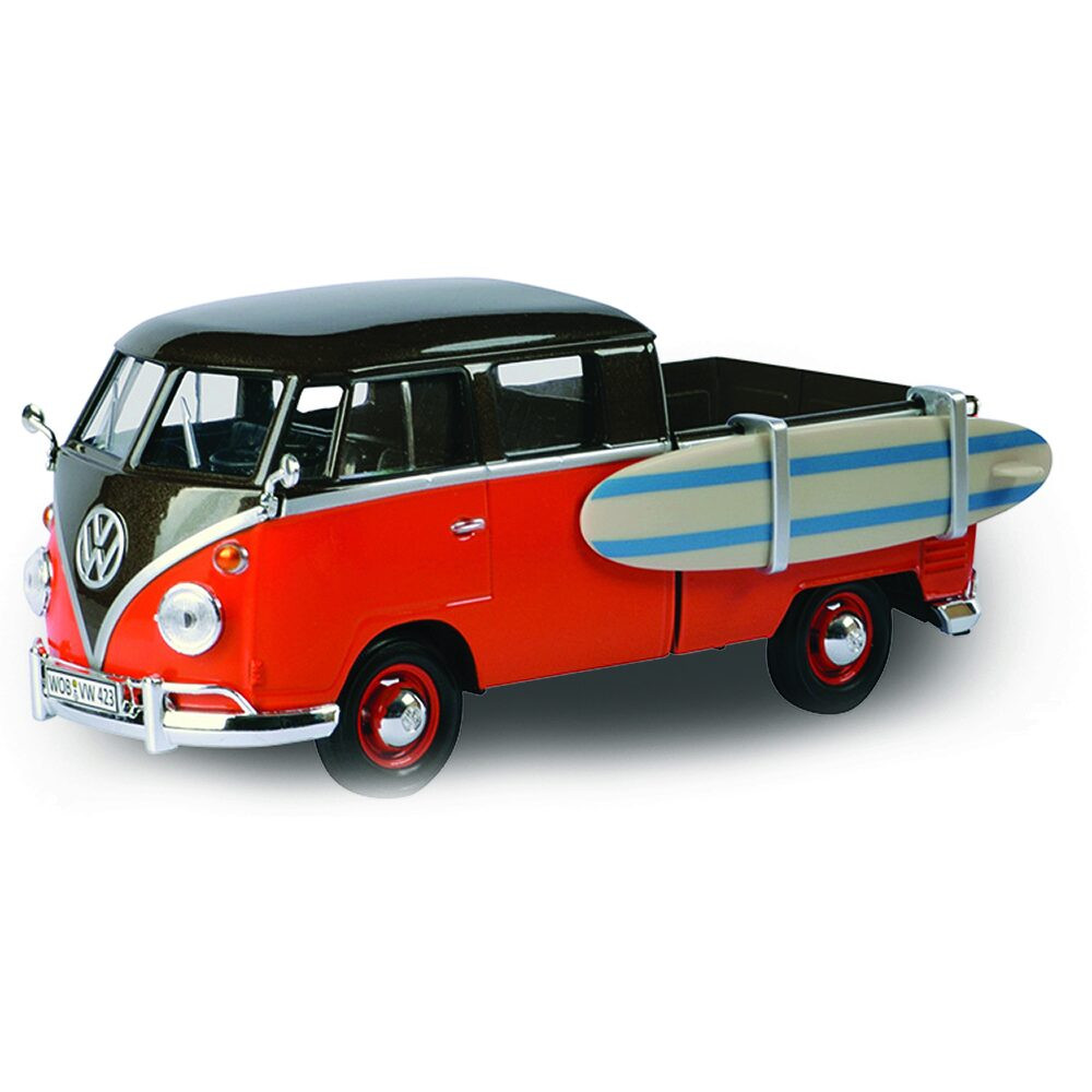 MOTOR MAX 1/24 Scale 79584 - Volkswagen Type 2 T1 Fire Truck With Ladder - Red EUR 58,99 - FR