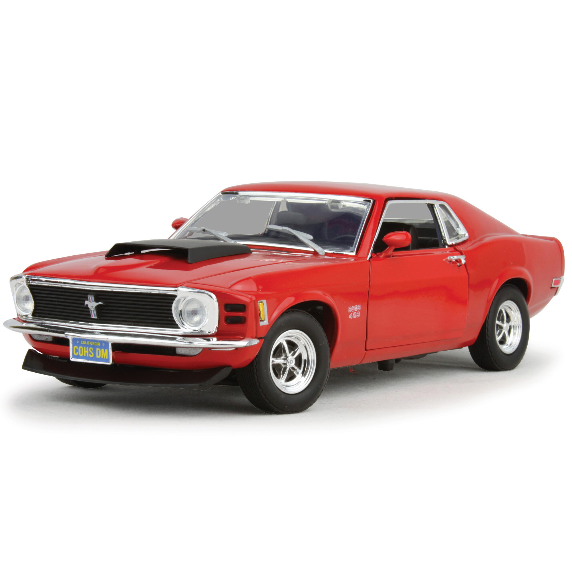 Motormax 1/18 – Ford Mustang Boss 429 1970 Bleue – Miniature Diecast D’occasion