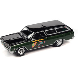 1965 Turtle Wax Chevrolet Chevelle Wagon - Green Metallic Lower w/Gloss Black Upper  & Turtle Wax Graphics Main  