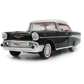 1957 Chevrolet Bel Air Hardtop - Black with White Top Main  
