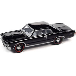 1965 Pontiac GTO (MCACN) - Gloss Black  1:64 Scale Diecast Model by Johnny Lightning Main  