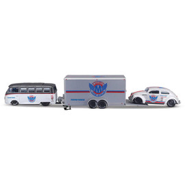 VW Samba Van & Volkswagen Beetle - Design Team Hauler 1:64 Scale Diecast Model by Maisto Main  