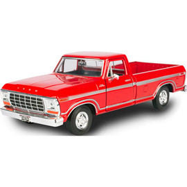 1979 Ford F-150 Custom - Red 1:24 Scale Diecast Model by Motormax Main  