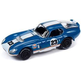 1965 Shelby Daytona Gulf - Dark Blue w/White Stripe 1:64 Scale Diecast Model by Johnny Lightning Main  