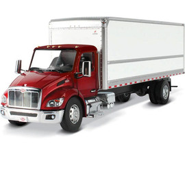 Peterbilt Model 536 with Supreme Signature Van Truck Body Red cab & White body 1:32 Scale Diecast Model by Diecast Masters Main  