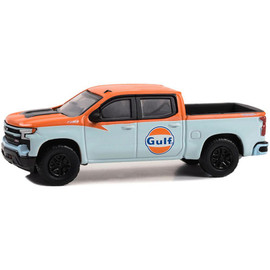 2023 Chevrolet Silverado 1500 Z71 LT Trail Boss - Gulf 1:64 Scale Diecast Model by Greenlight Main  