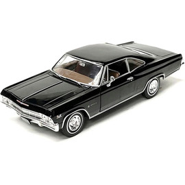 1965 Chevrolet Impala SS 396 Hardtop (Black with Brown Interior) 1:24 Scale Diecast Model by Welly Main  