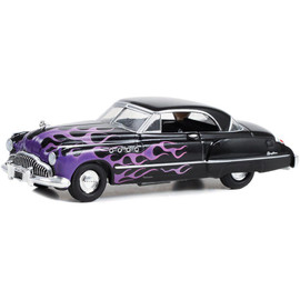 1949 Buick Roadmaster Hardtop - Black with Flames 1:64 Scale Diecast Model by Greenlight Main  