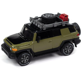 2007 Toyota FJ Cruiser (Off Road) - Light Green w/Flat Black 1:64 Scale Diecast Model by Johnny Lightning Main  