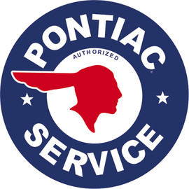 Pontiac Service Metal Sign Main  