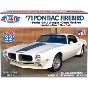 1971 Pontiac Firebird Route 32 - Model Kit 1:32 Scale Plastic Model Kit by Atlantis Models Main Image