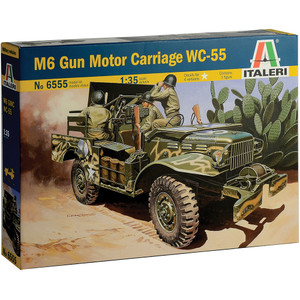 M6 Gun Motor Carriage WC-55 1/35 Kit Italeri (6555) 1:35 scale Plastic by Italeri Main Image
