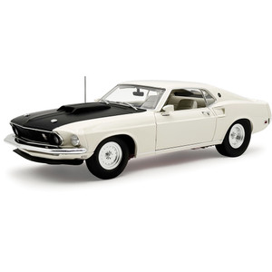 1969 Ford Mustang BOSS 429 Black Jade Diecast Model Car | Acme