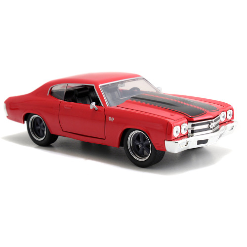 DOM's Chevy Chevelle SS - Glossy Red - Fast & Furious 1:24 Scale Diecast Model Car by Jada Toys Alt Image 2