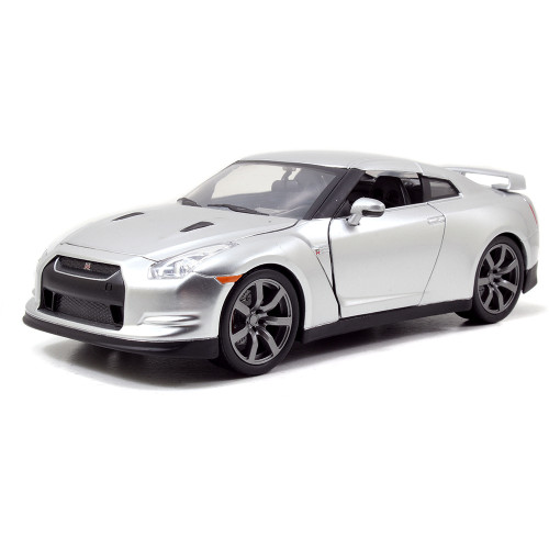BRIAN's Nissan GT-R (R35) - Candy Silver - Fast & Furious 1:24 Scale Diecast Model Car by Jada Toys Main Image